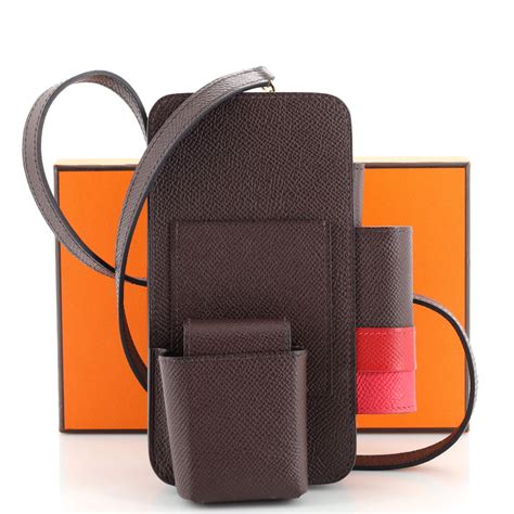 hermes phone case epsom.